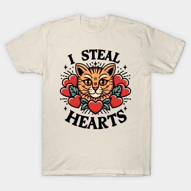 I Steal Hearts T-Shirt by CreativeSage